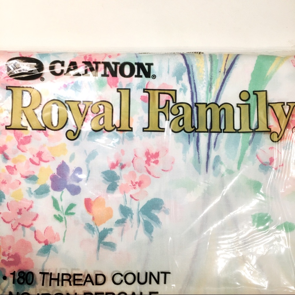 CANNON ROYAL FAMILY TWIN FLAT SHEET Vintage Sealed